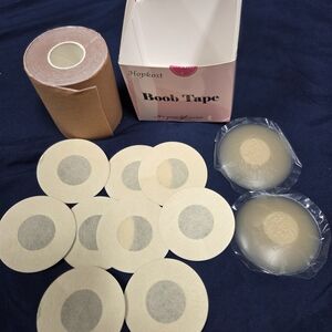 Beige Boob Tape & Nipple Covers - Skin Tone Adhesive Support